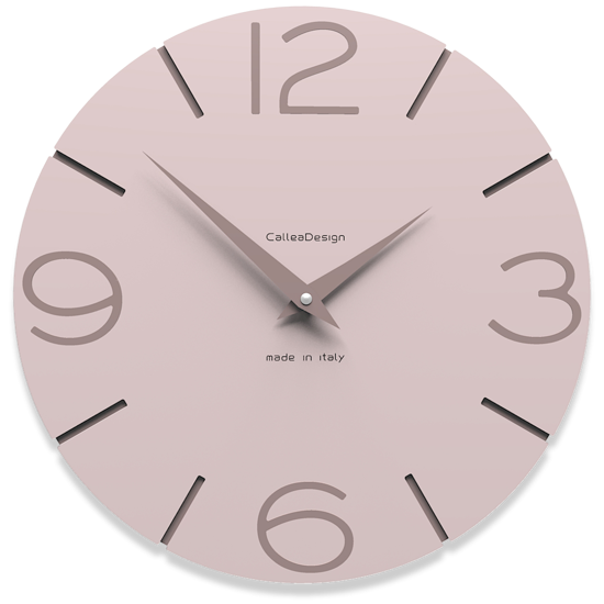 Callea design smile orologio da parete 30 rosa conchiglia design moderno