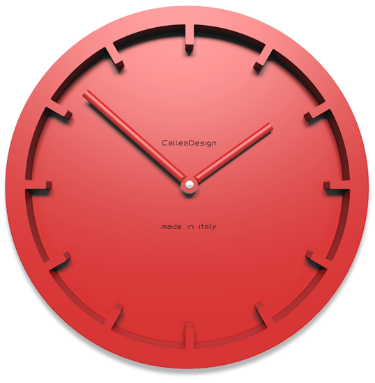 Callea design miny orologio rosso fuoco 26 da parete design moderno