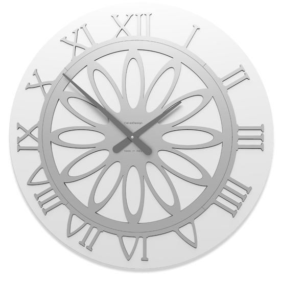 Callea design athena orologio bianco da parete 60 num romani