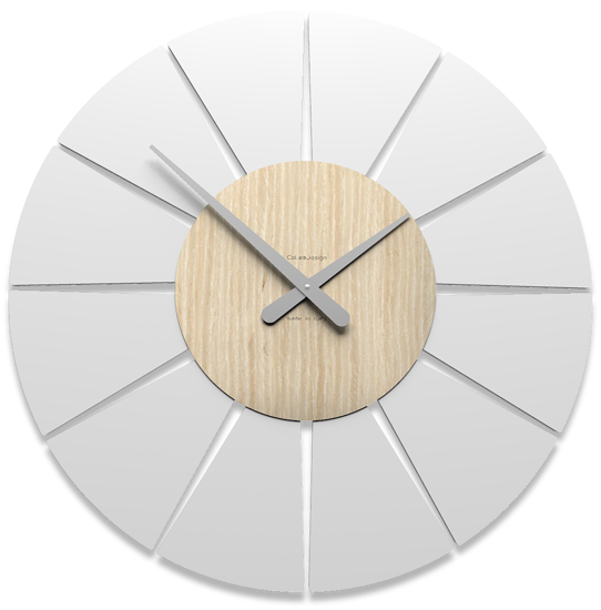 Callea design extreme m orologio moderno da parete rovere decapé