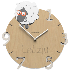 Callea design orologio per cameretta pecora personalizzabile