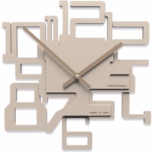 Callea design kron orologio moderno da parete legno colore sabbia