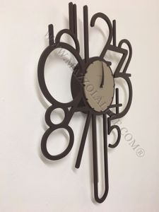Callea design joseph orologio a pendolo moderno da parete legno cioccolato