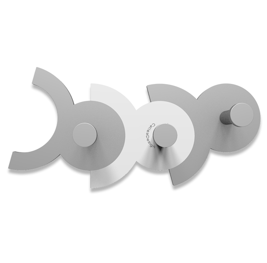 Callea design diennea appendiabiti moderno bianco e grigio