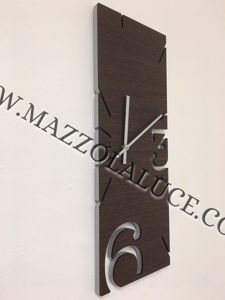 Greg orologio da parete moderno in legno wenge oak callea design