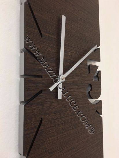 Greg orologio da parete moderno in legno wenge oak callea design
