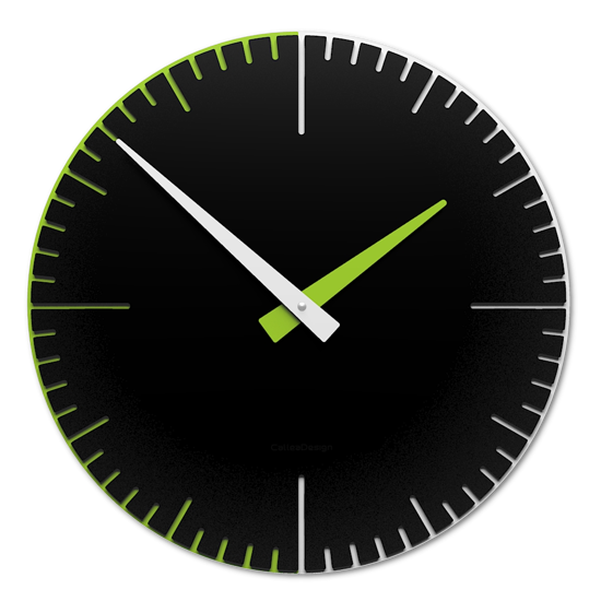 Callea design exacto orologio da parete moderno nero verde bianco in legno taglio laser