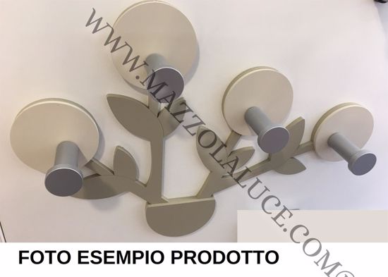 Appendiabiti particolare da parete per ingresso design legno bianco grigio