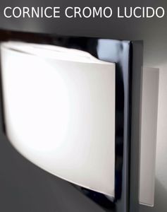 Lampade da parete moderna in vetro curvo bianco