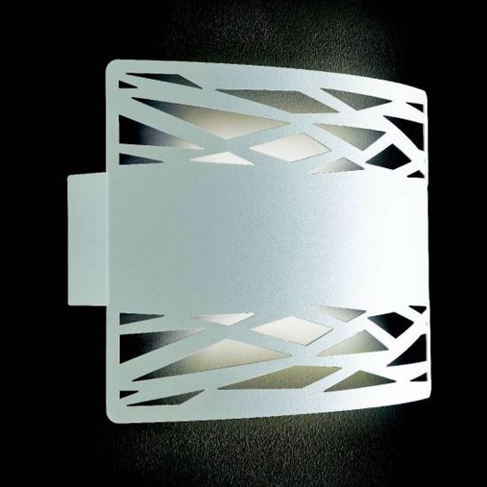 Lampada da parete moderna da parete design metallo bianco
