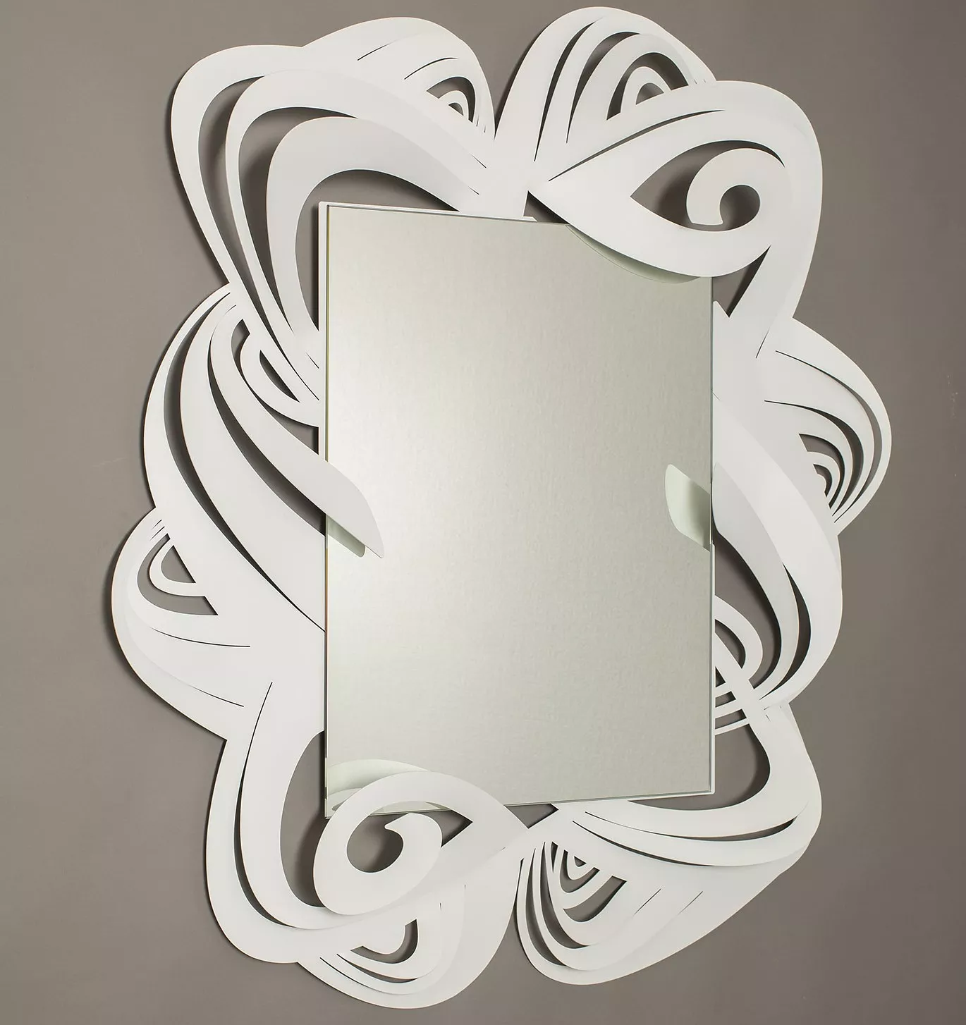Specchio da parete design bianco moderno - 44B6