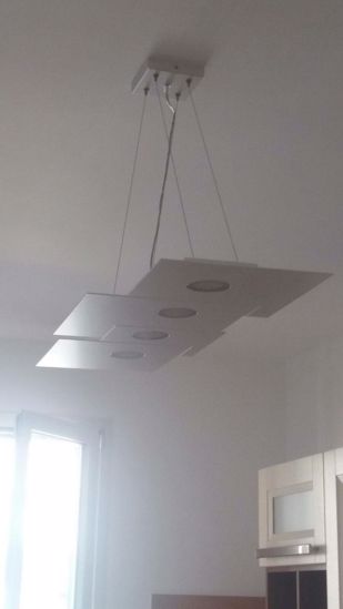 Lampadario sospensione per soggiorno moderno bianco top light