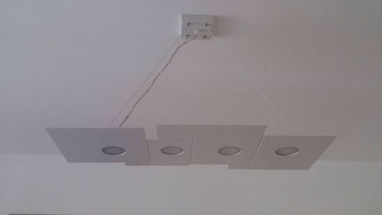 Lampadario sospensione per soggiorno bianco top light
