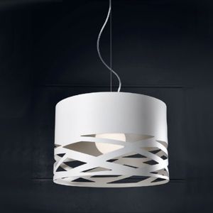 Lampadario cucina moderna in metallo bianco