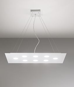 Lampadario led moderno luce sopra sotto rettangolare per soggiorno affralux