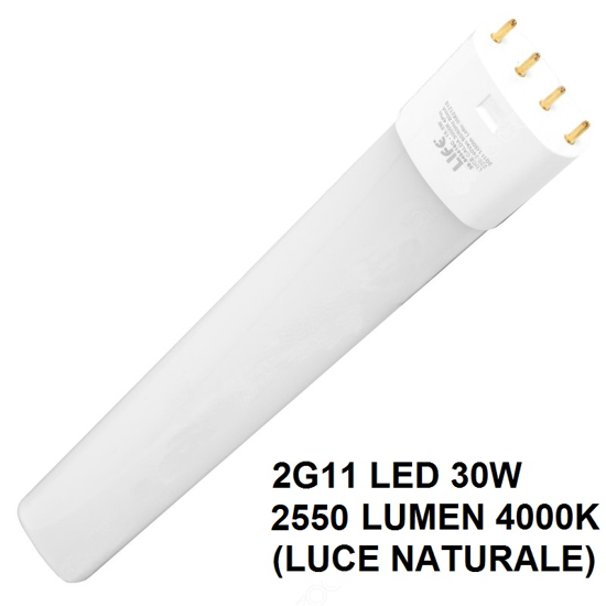 Life lampada tubo led 2g11 30w 2550 lumen 4000k luce naturale cod. 39.940430n