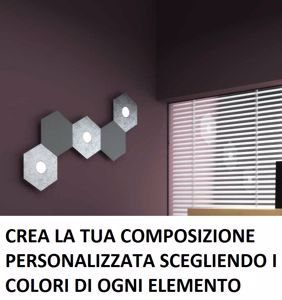 Hexagon top light plafoniera led 5 luci intercambiabili soggiorno moderno