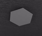 Placca decoro grigio antracite per plafoniera hexagon top light