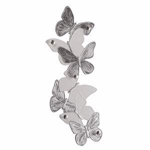 Grande appendiaibiti verticale orizzontale farfalle avorio argento per ingresso
