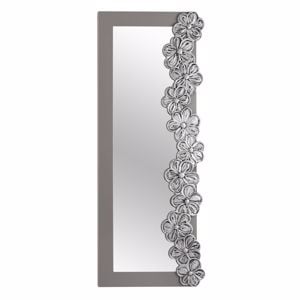 Specchio da parete elegante verticale ortora dettagli argento