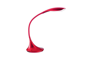 Abat jour lampada da scrivania led 4.5w 3000k flessibile rosso lucido