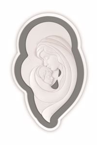 Maternita capezzale moderno bianco e grigio
