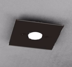 Plafoniera led top light path vetro marrone lucido per interni