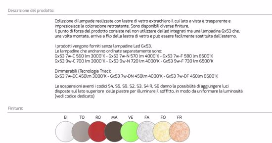 Plafoniera quadrata top light path vetro marrone lucido gx53 led