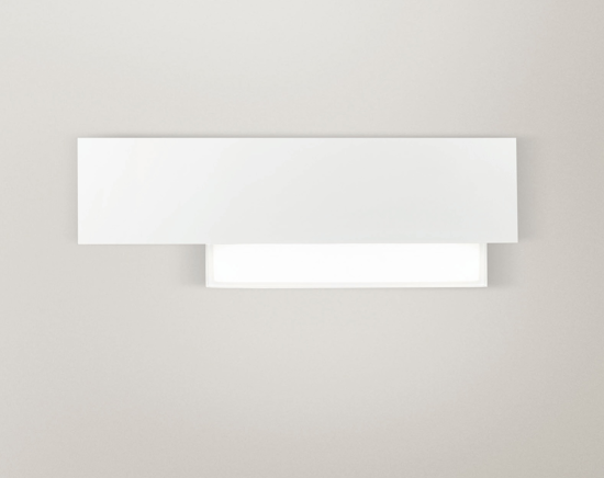 Doha gea luce bianco applique led interni 15w 3000k design moderno