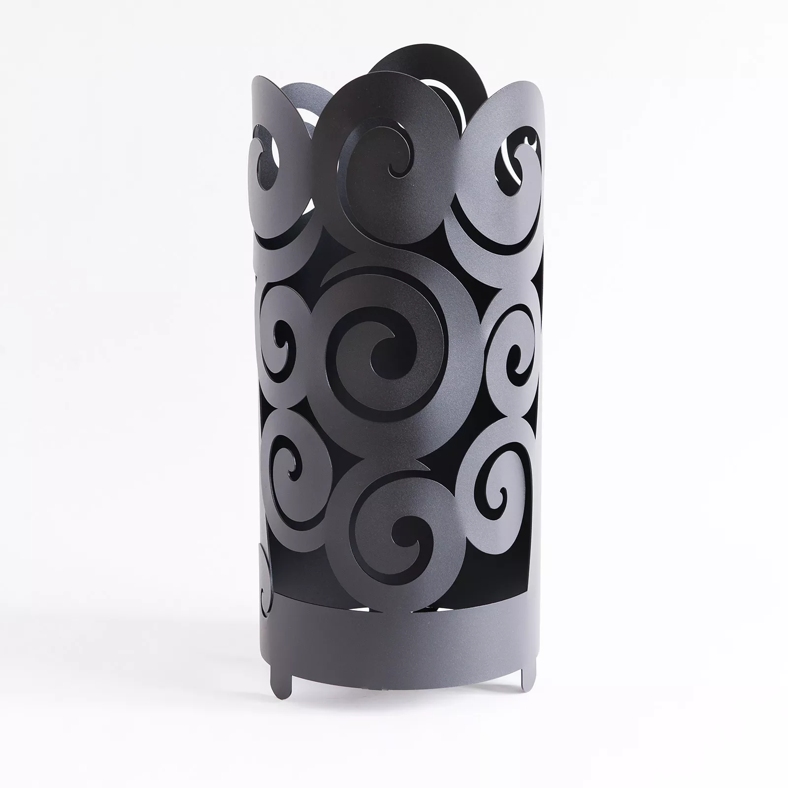 Portaombrelli metallo nero design moderno metallo traforato - 3ECD