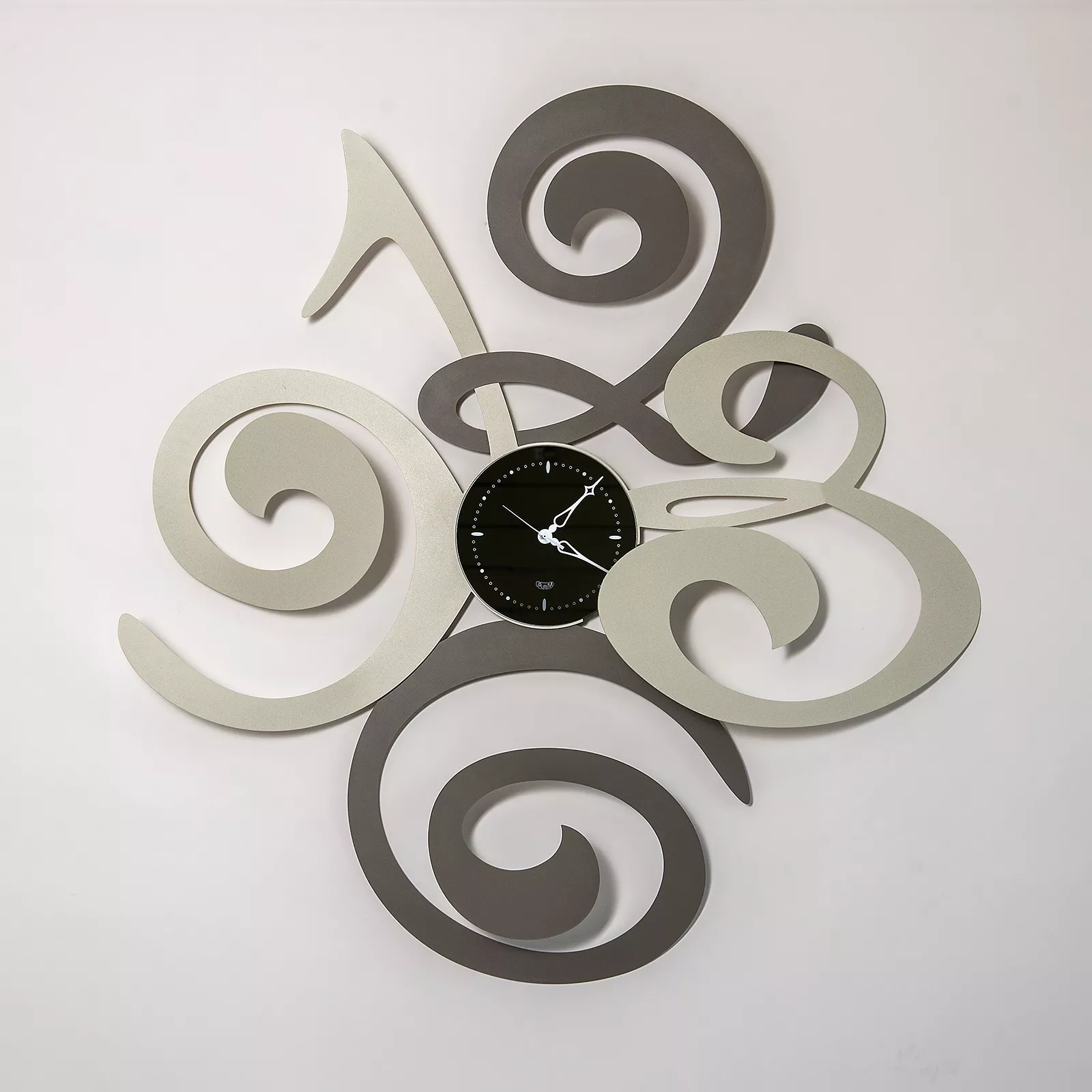 Grande orologio moderno da parete fango avorio - 28A3
