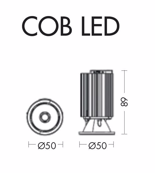 Accessorio modulo cob led 12,3w 2700k 35 per faretto