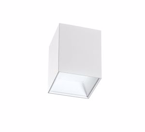 Isyluce faretti led cubo 12w 3000k alluminio bianco vetro trasparente