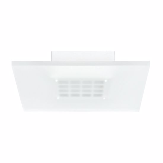 Plafoniera led 7w 3000k quadrata bianca moderna linea light dublight sq