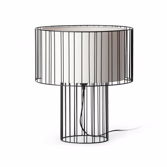 Lampada da tavolo minimal per soggiorno metallo nero