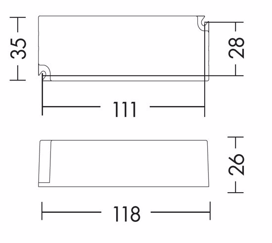 Driver ts301per striscia led ip67 max 20w