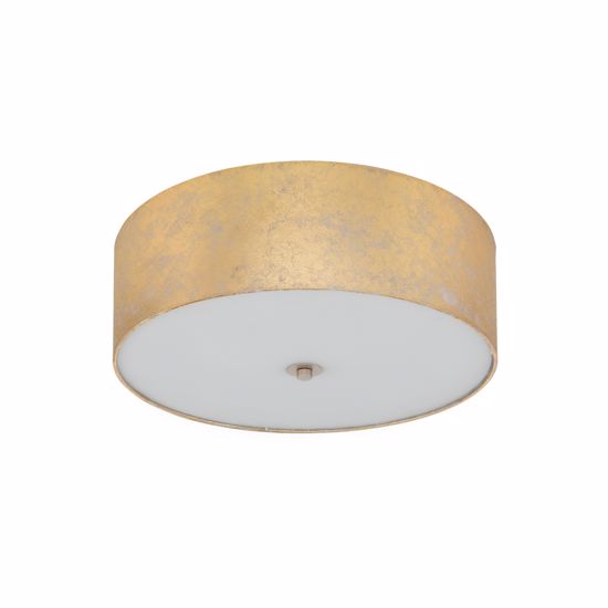 Plafoniera cilindro tessuto oro