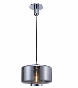 Lampada moderna a sospensione per cucina in vetro colore grafite design