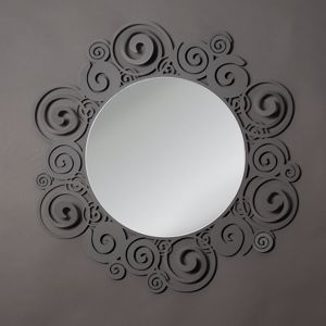 Specchio da parete moderno metallo fango