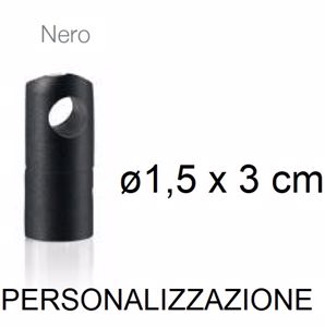 Supporto singolo reggicavo sospensione nero