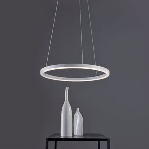 Lampadario led 60 38w 3000k cerchio bianco moderna vivid hurricane