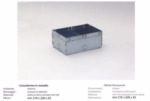 Isyluce cassaforma metallo per laterizio per applique codice 845