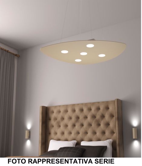 Lampadario moderno bianco per tavolo soggiorno toplight shape