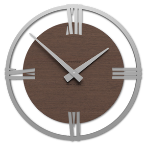 Sirio orologio da paretemoderno rovere wenge'' callea design 30 cm
