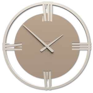 Callea design sirio orologio da parete grande design  moderno caffelatte