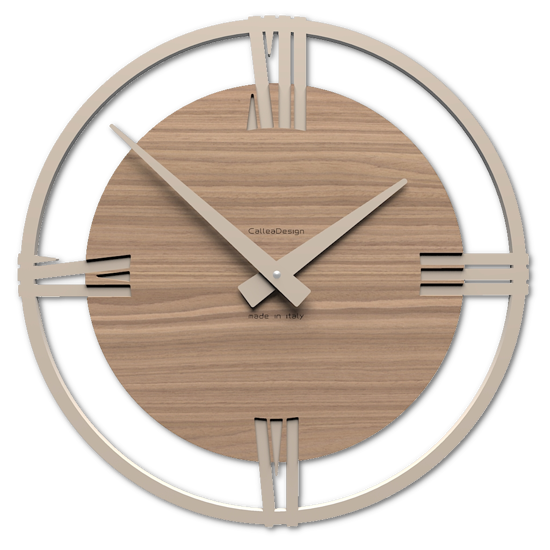 Callea design sirio orologio da parete moderno 30cm noce canaletto
