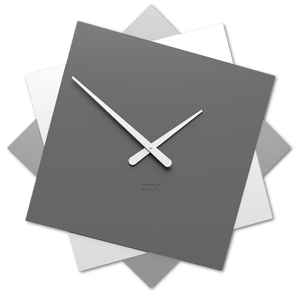 Grande orologio da muro moderno 60cm grigio quarzo callea design foy