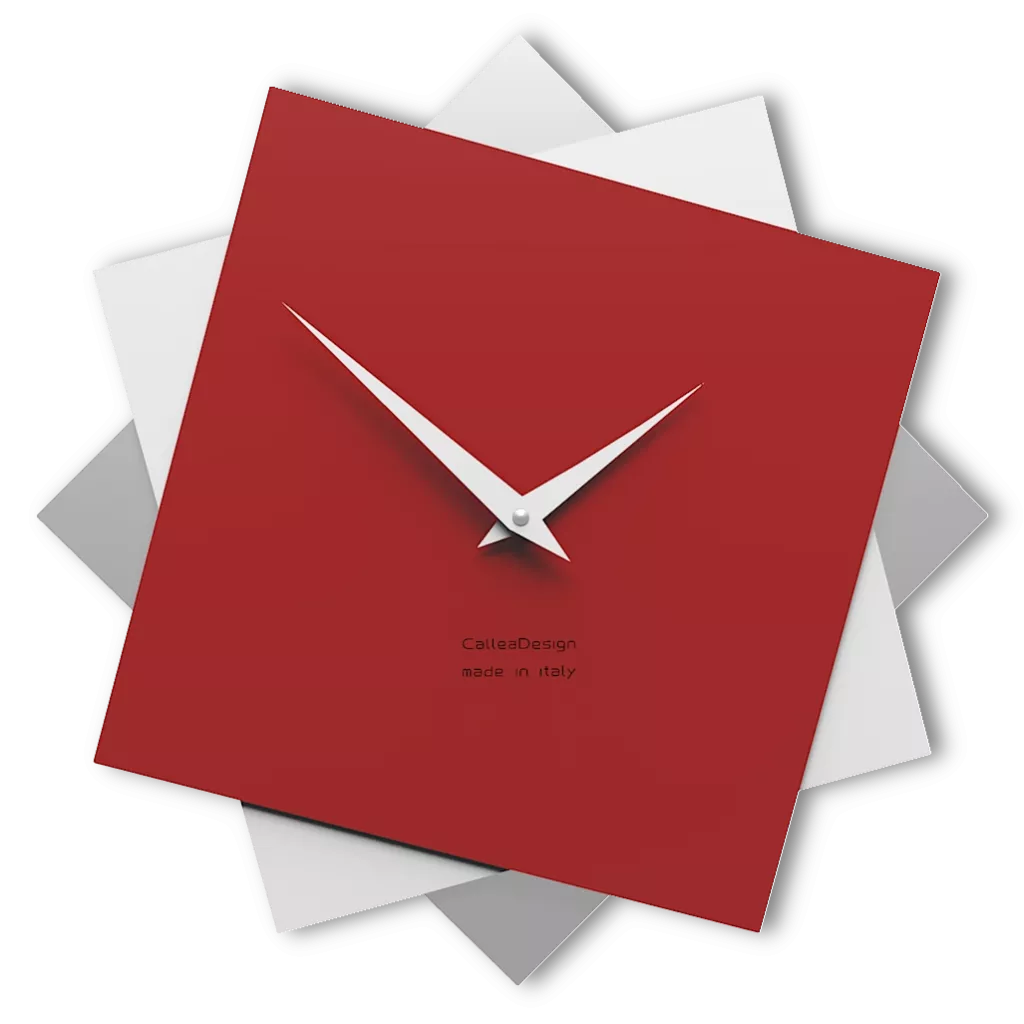 Orologio da muro Senso rosso dESIGNoBJECT, E-Italy