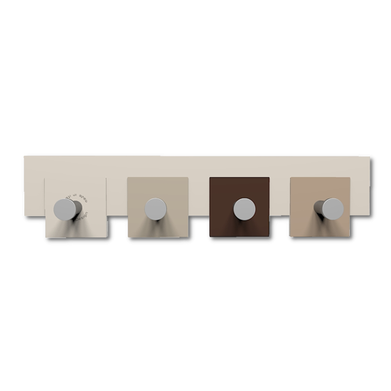 Appendiabiti da parete moderno cioccolato 4 ganci callea design