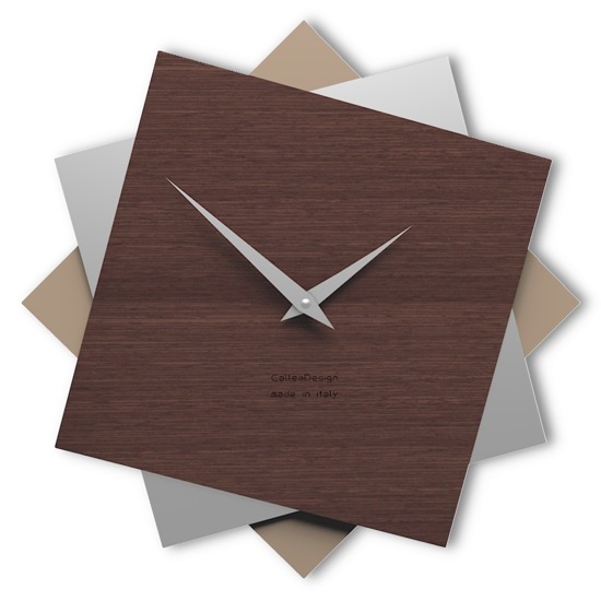 Orologio moderno a parete 35cm rovere wenge&apos; foy callea design